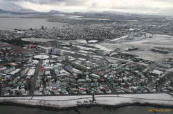 Reykjav�k with a fresh dusting of snow