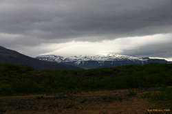 Clouds sitting on Eríksjökull