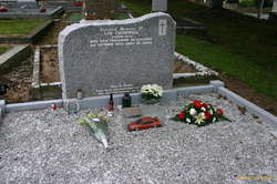 Very modern grave