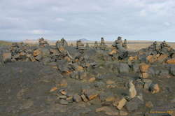 Rock stacks near the continental bridge