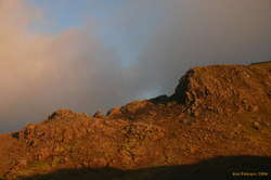 Sunset on the Grænadyngja ridge