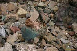 Stacking rocks while we wait for the tide to go down