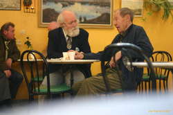 Old men enjoying a chat