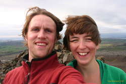Karl and Nikky on Helgafell