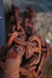 Rusty old chain