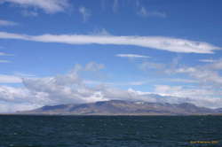 A windy day on the bay, looking across to Esja
