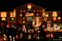 Christmas lights in Bridgeman Downs