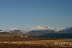 Hvalfell, and the Botnsúla massif from Hvalfjörður
