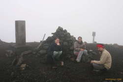 Iveta, Bel and Fannar, on top of Keilir