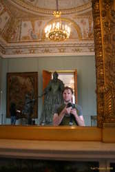 Myself and Catherine the Great in the Russian Museum