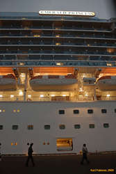 The 'Emerald Princess' getting ready to leave