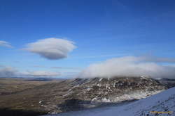 Hvalfell being eaten by clouds