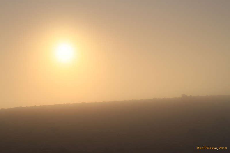 Sun through the fog