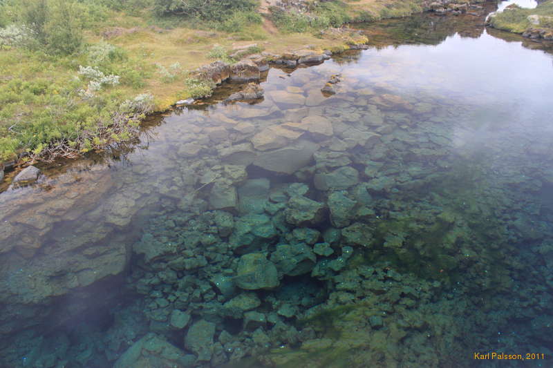 Clear waters near Peningagjá