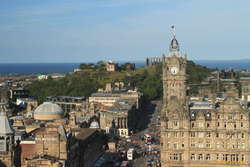 Looking towards Calton Hill from the Scott Monument