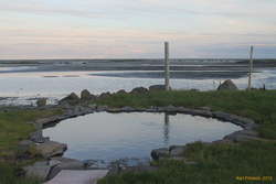 The other pool at Krosslaug, looking across to Snæfellsnes