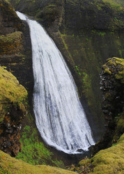 Upper falls in Þórisgil
