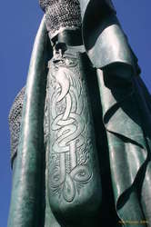 Part of the Ingolf Arnarsson statue