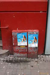The next morning, fresh posters were in place anyway
