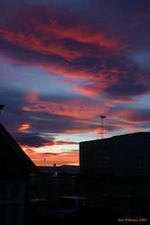 Sunset out my window
