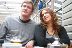 Eggert and Bel scare the focus off the camera
