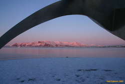 Late light on Esja
