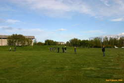 Fly fishing lessons on Miklatún
