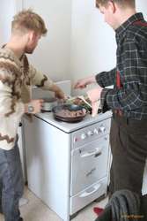 Cooking breakfast