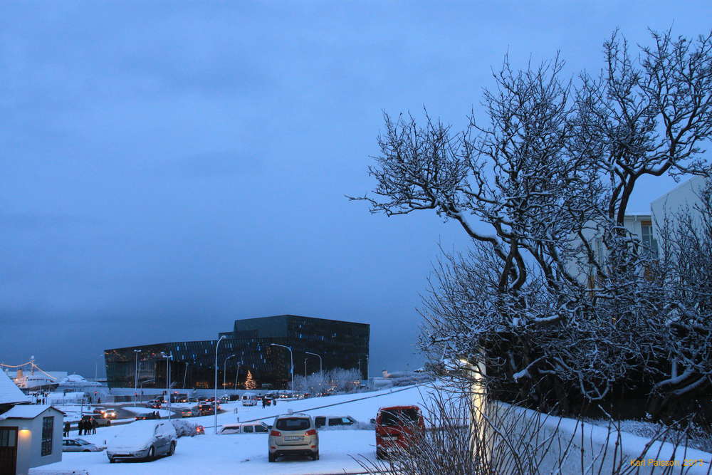 Snow downtown